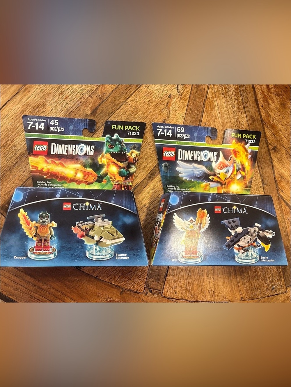 New retired LEGO Dimensions Crogger Fun Pack 71223 Chima Eris Fun Pack 71223